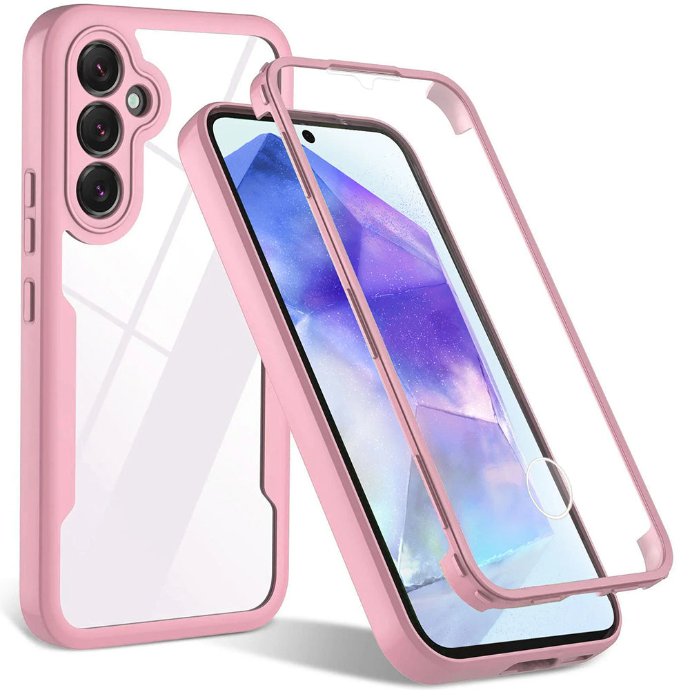 Case for Samsung Galaxy A55 5G A556, Techsuit, ColorVerse 360, Pink