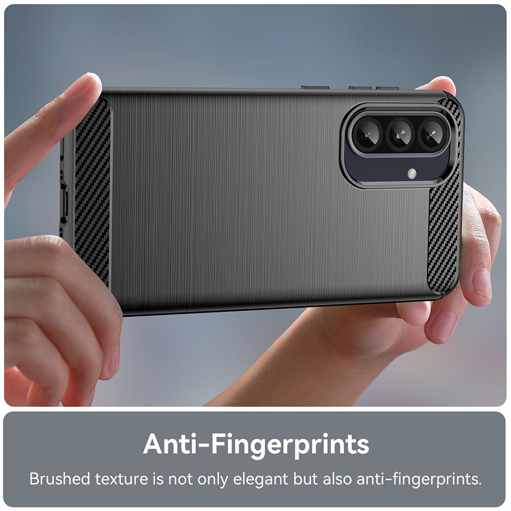 Case for Samsung Galaxy A56 A566 / A36 A366, Techsuit, Carbon, Black