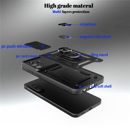 Case for Samsung Galaxy A57 5G, Techsuit, CamShield, Rose Gold