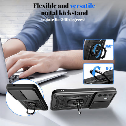 Case for Samsung Galaxy A57 5G, Techsuit, CamShield, Green