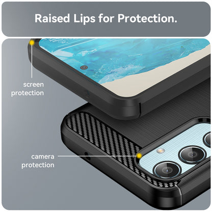 Case for Samsung Galaxy M35, Techsuit, Carbon, Black