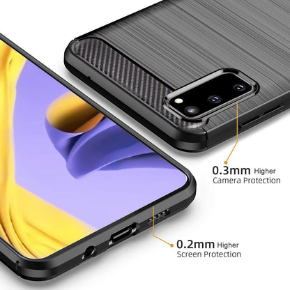 Case for Samsung Galaxy S20 5G G981 / S20 G980, Techsuit, Carbon, Black