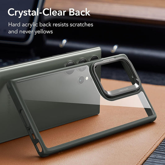 Case for Samsung Galaxy S23 Ultra S918, ESR, Classic Kickstand, Transparent Green