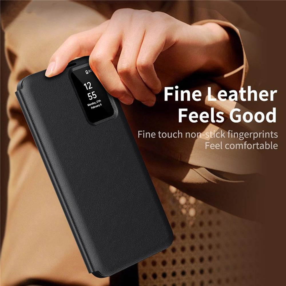 Case for Samsung Galaxy S23 Ultra S918, Techsuit, SmartView, Black
