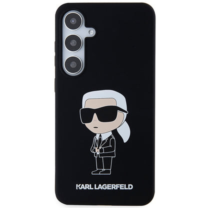 Case for Samsung Galaxy S24+ S926, Karl Lagerfeld, Silicone Ikonik NFT, Black