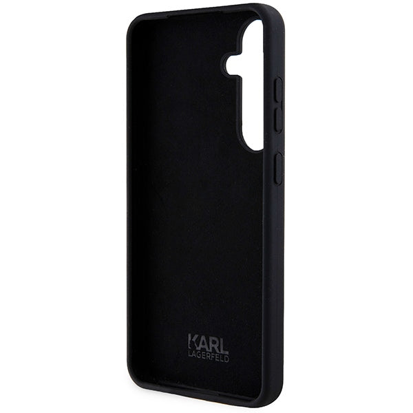Case for Samsung Galaxy S24+ S926, Karl Lagerfeld, Silicone Ikonik NFT, Black