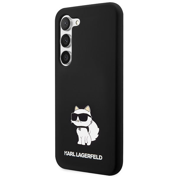 Case for Samsung Galaxy S24 S921, Karl Lagerfeld, Silicone Choupette NFT, Black