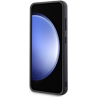 Case for Samsung Galaxy S24 S921, Karl Lagerfeld, Rhinestone Metal Plate, Black