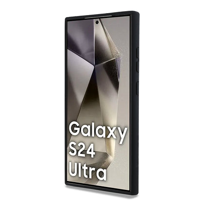 Case for Samsung Galaxy S24 Ultra S928, Karl Lagerfeld, Silicone Choupette Metal, Black