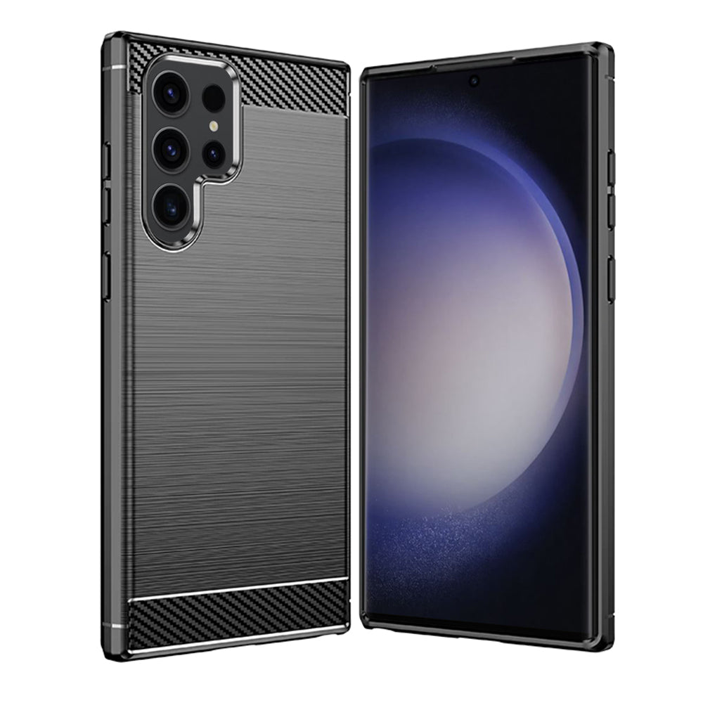 Case for Samsung Galaxy S24 Ultra S928, Techsuit, Carbon, Black