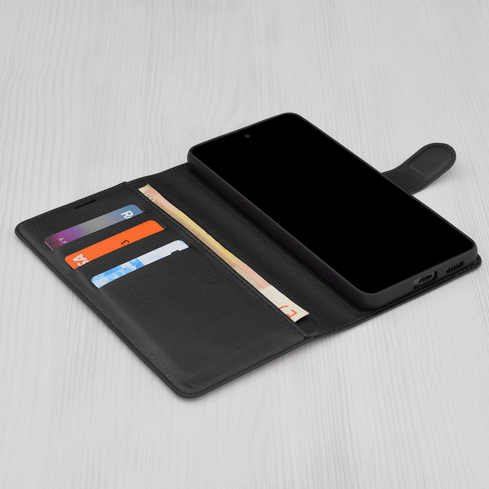 Case for Samsung Galaxy S24 Ultra S928, Techsuit, Leather Folio, Black