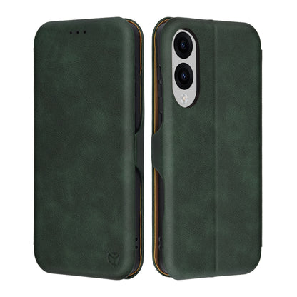Case for Samsung Galaxy S25 Edge S937, Techsuit, Safe Wallet Plus, Green