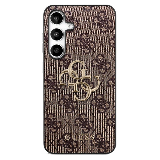 Case for Samsung Galaxy S25 FE, Guess, 4G Metal Logo, Brown