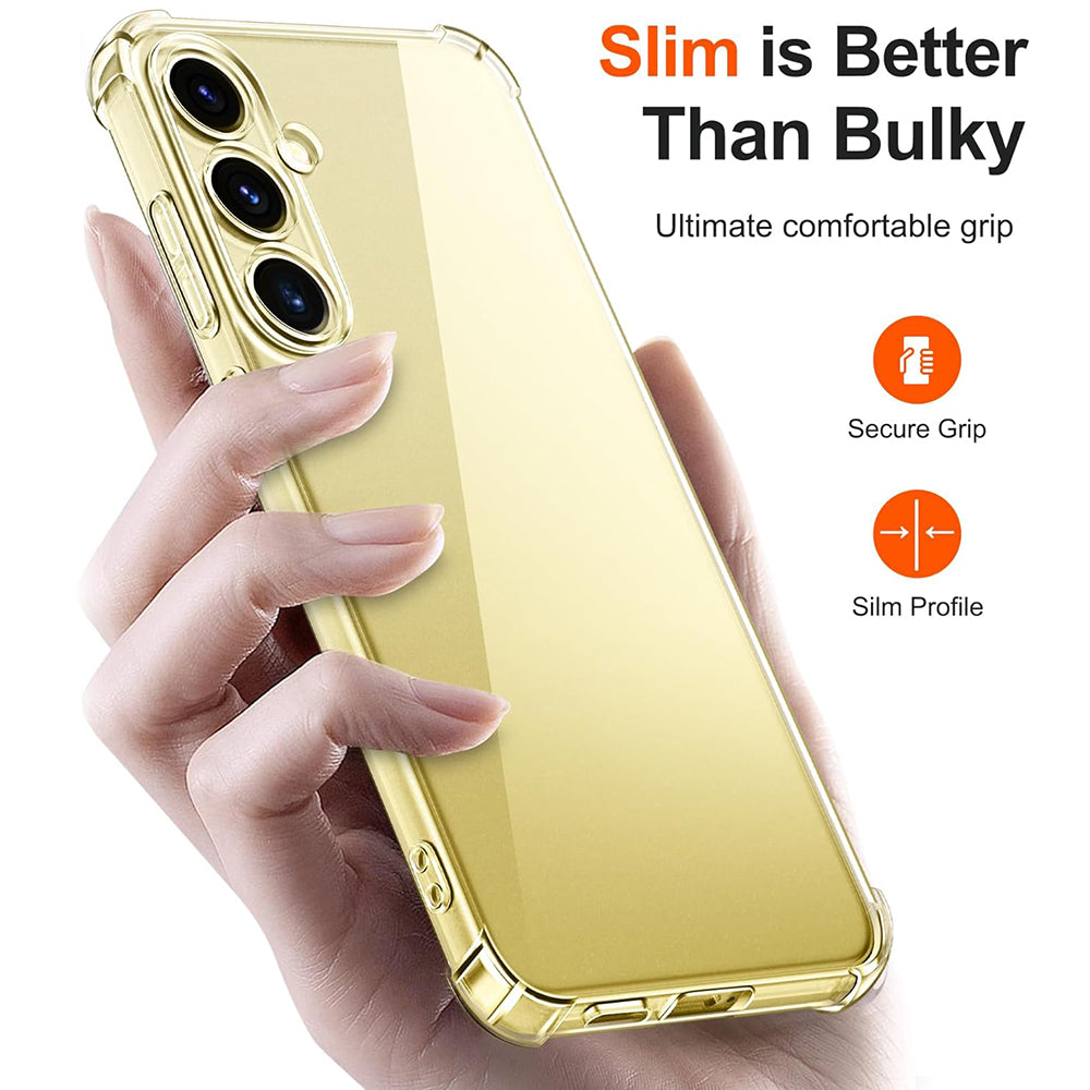 Case for Samsung Galaxy S25 S931, Techsuit, Shockproof Clear, Transparent