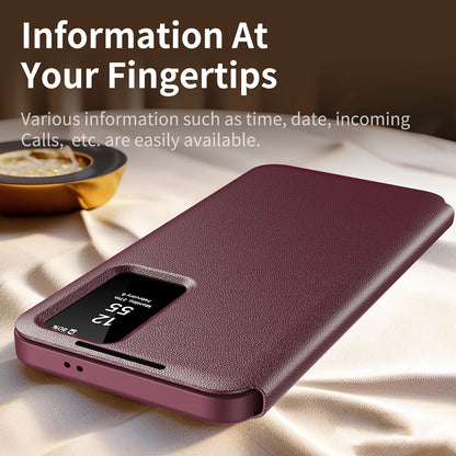 Case for Samsung Galaxy S25 S931, Techsuit, SmartView, Red