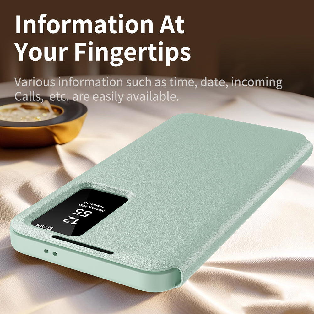 Case for Samsung Galaxy S25 S931, Techsuit, SmartView, Green