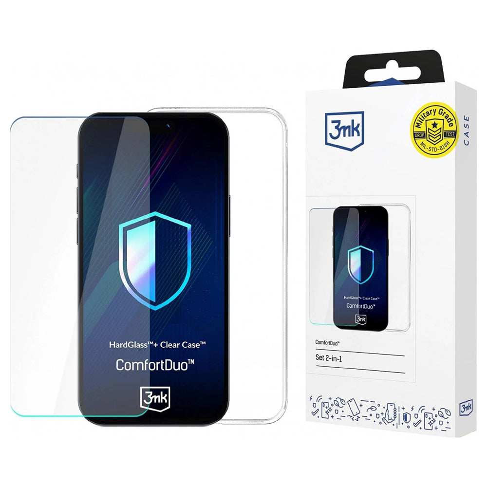 Case for Samsung Galaxy S25 Ultra S938, 3MK, ComfortDuo, Transparent