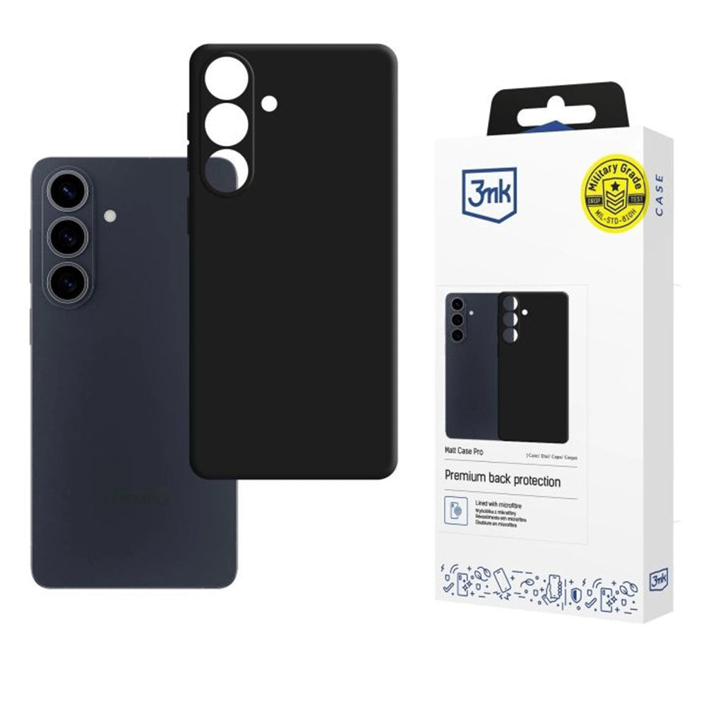 Case for Samsung Galaxy S26 S942, 3MK, Pro, Matte Black