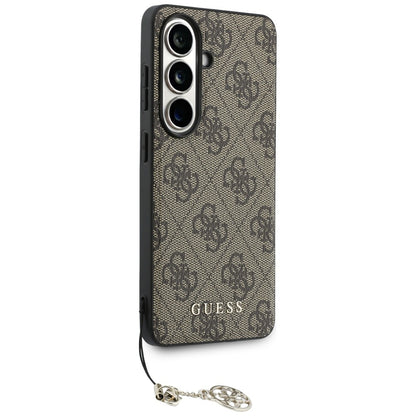 Case for Samsung Galaxy S26 S942, Guess, 4G Classic Logo Charm, Brown