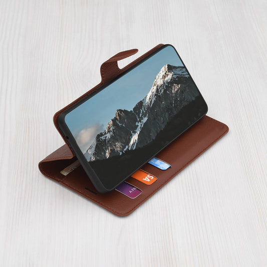 Case for Samsung Galaxy S26 Ultra S948, Techsuit, Leather Folio, Brown