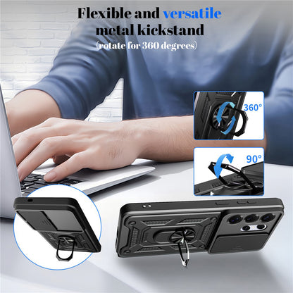 Case for Samsung Galaxy S26 Ultra, Techsuit, CamShield, Blue