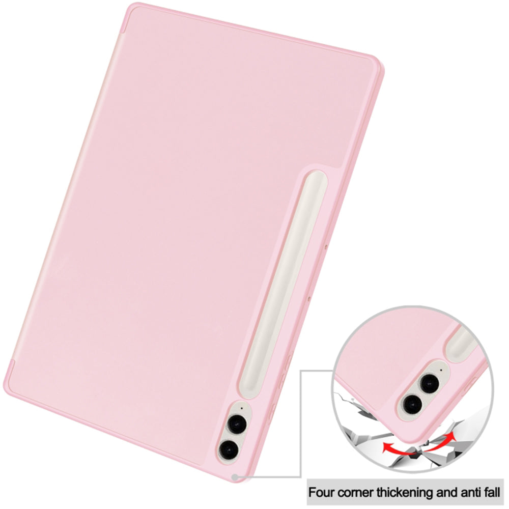 Case for Samsung Galaxy Tab S10+ / Tab S9 FE+ / Tab S9+, Techsuit, Flex Trifold, Pink