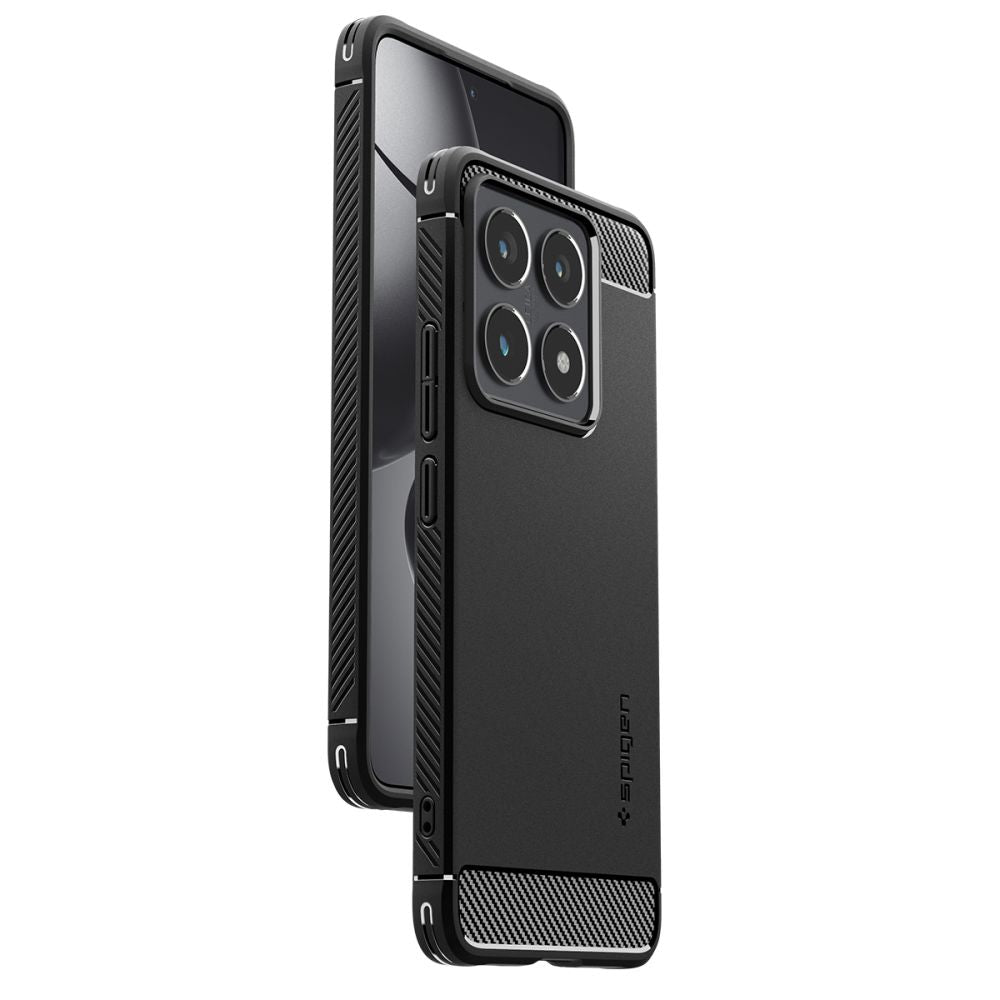 Case for Xiaomi 14T, Spigen, Rugged Armor, Black ACS08857