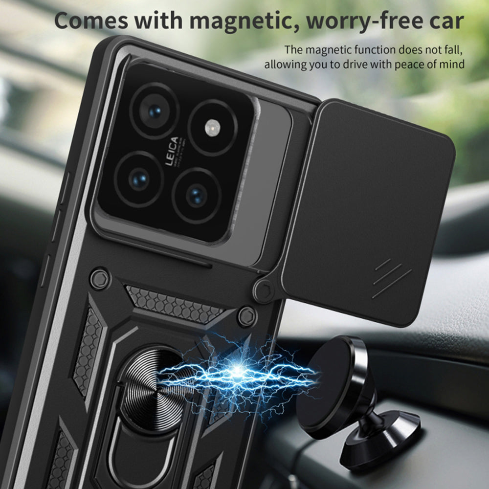 Case for Xiaomi 14T, Techsuit, CamShield, Green