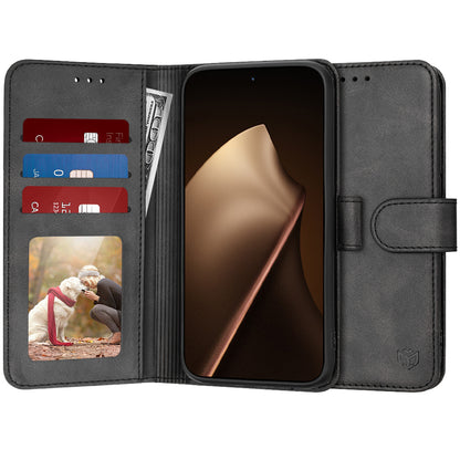 Case for Xiaomi 15T Pro, Techsuit, Diary Book, Black