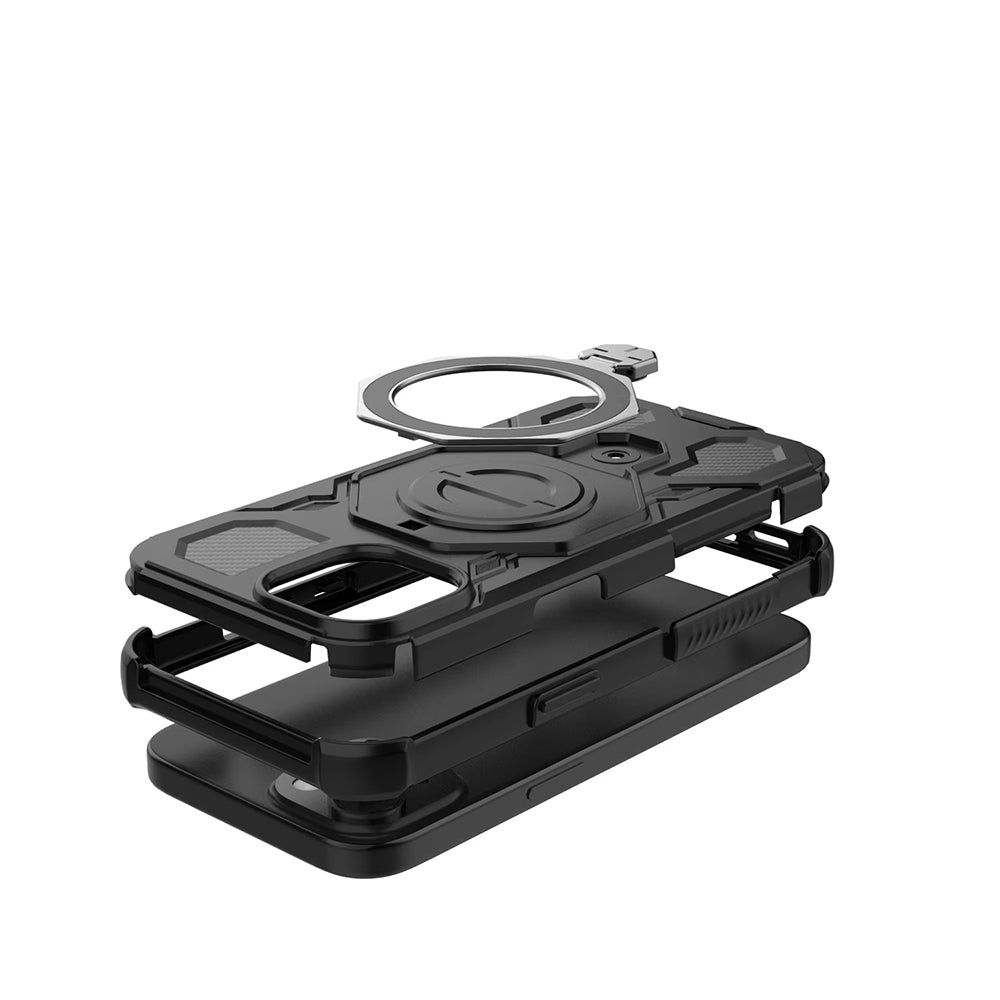 Case for Xiaomi 15T, Techsuit, Carbon Shield Pro, Light Black