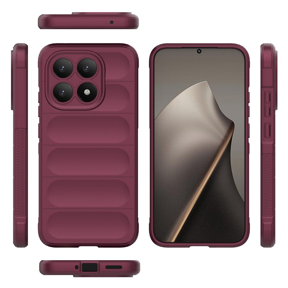 Case for Xiaomi 15T, Techsuit, Magic Shield, Cherry Red