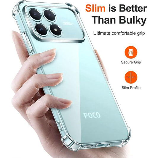 Case for Xiaomi Poco F8 Pro, Techsuit, Shockproof Clear, Transparent