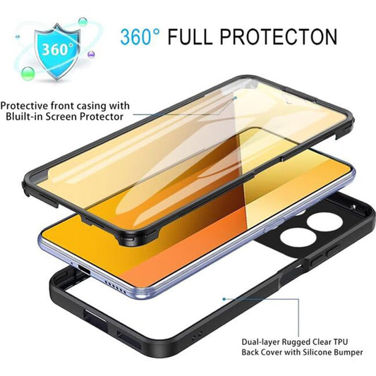 Case for Xiaomi Poco X6 Pro, Techsuit, ColorVerse 360, Black