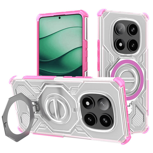 Case for Xiaomi Poco X7 / Redmi Note 14 Pro 5G, Techsuit, Carbon Shield Pro, Pink