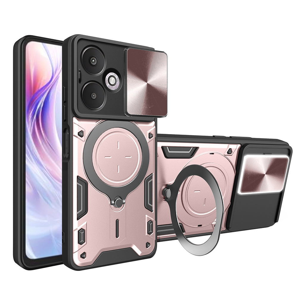 Case for Xiaomi Redmi 13C 5G, Techsuit, CamGuard Pro, Rose Gold