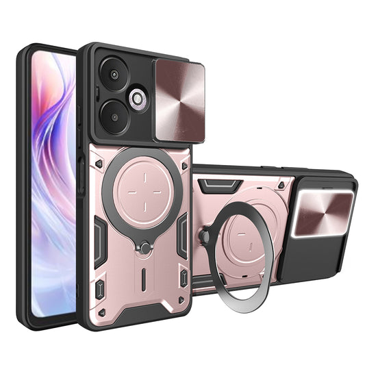 Case for Xiaomi Redmi 13C 5G, Techsuit, CamGuard Pro, Rose Gold