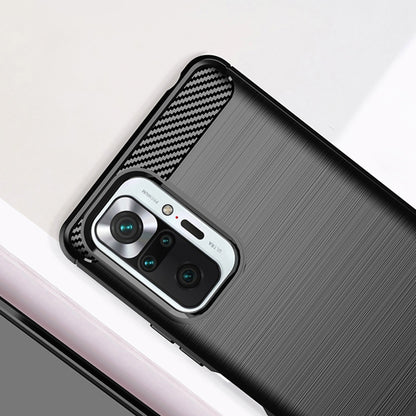 Case for Xiaomi Redmi Note 10 Pro Max / Note 10 Pro, Techsuit, Carbon, Black