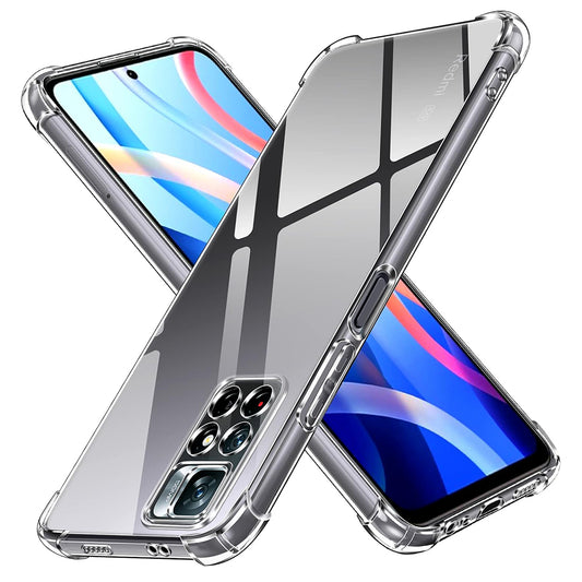 Case for Xiaomi Redmi Note 11S / Note 11, Techsuit, Shockproof Clear, Transparent