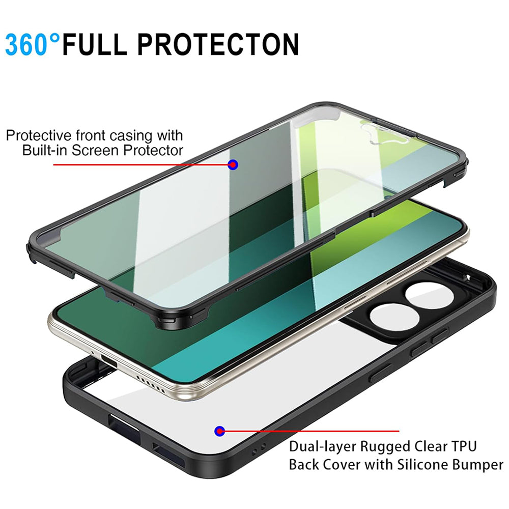 Case for Xiaomi Redmi Note 13 5G, Techsuit, ColorVerse 360, Purple