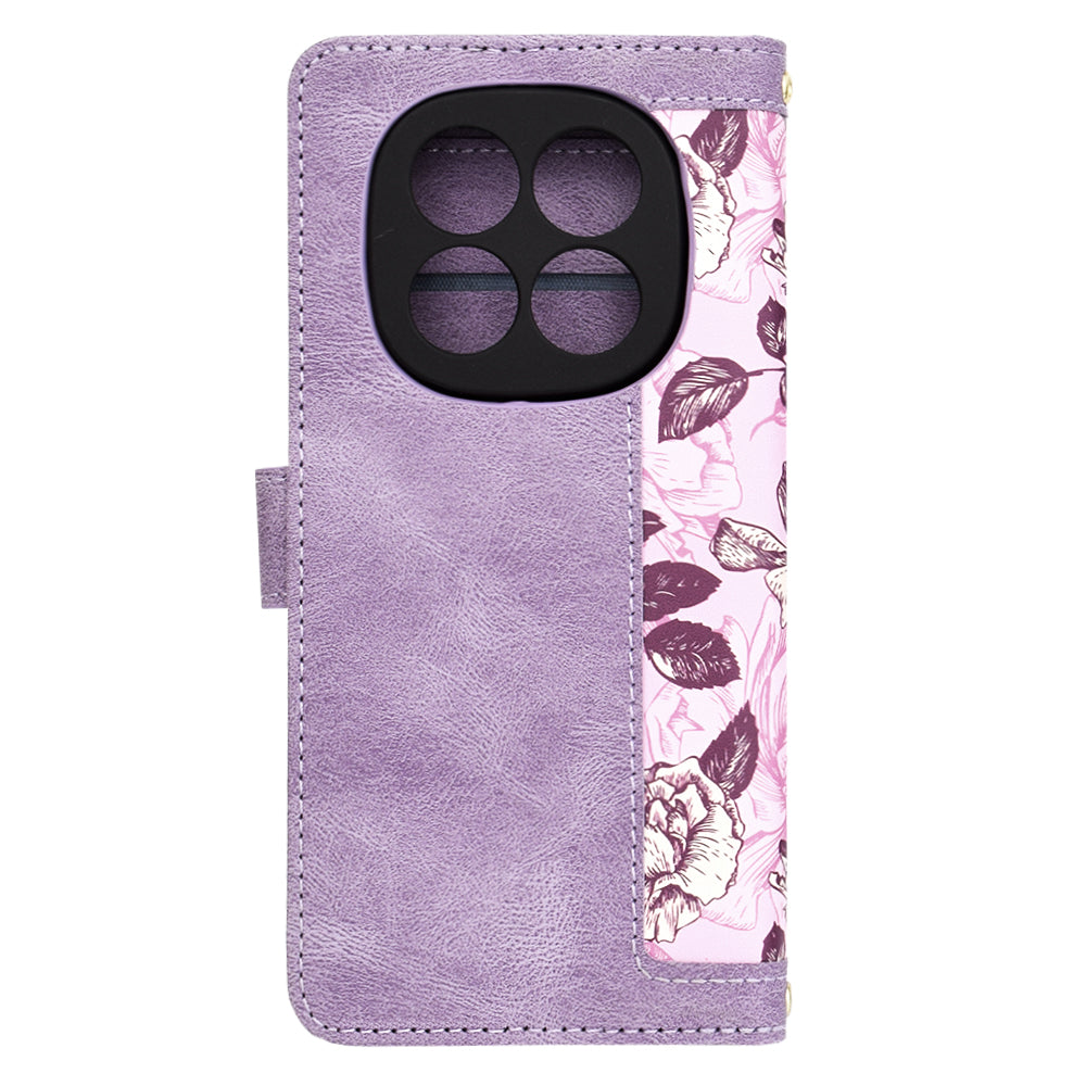 Case for Xiaomi Redmi Note 14 Pro 4G, Techsuit, FlipCraft, Purple