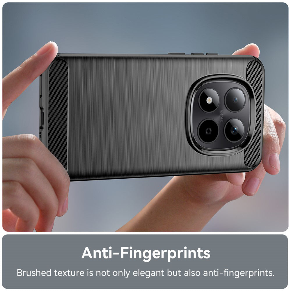 Case for Xiaomi Redmi Note 15 Pro 5G, Techsuit, Carbon, Black