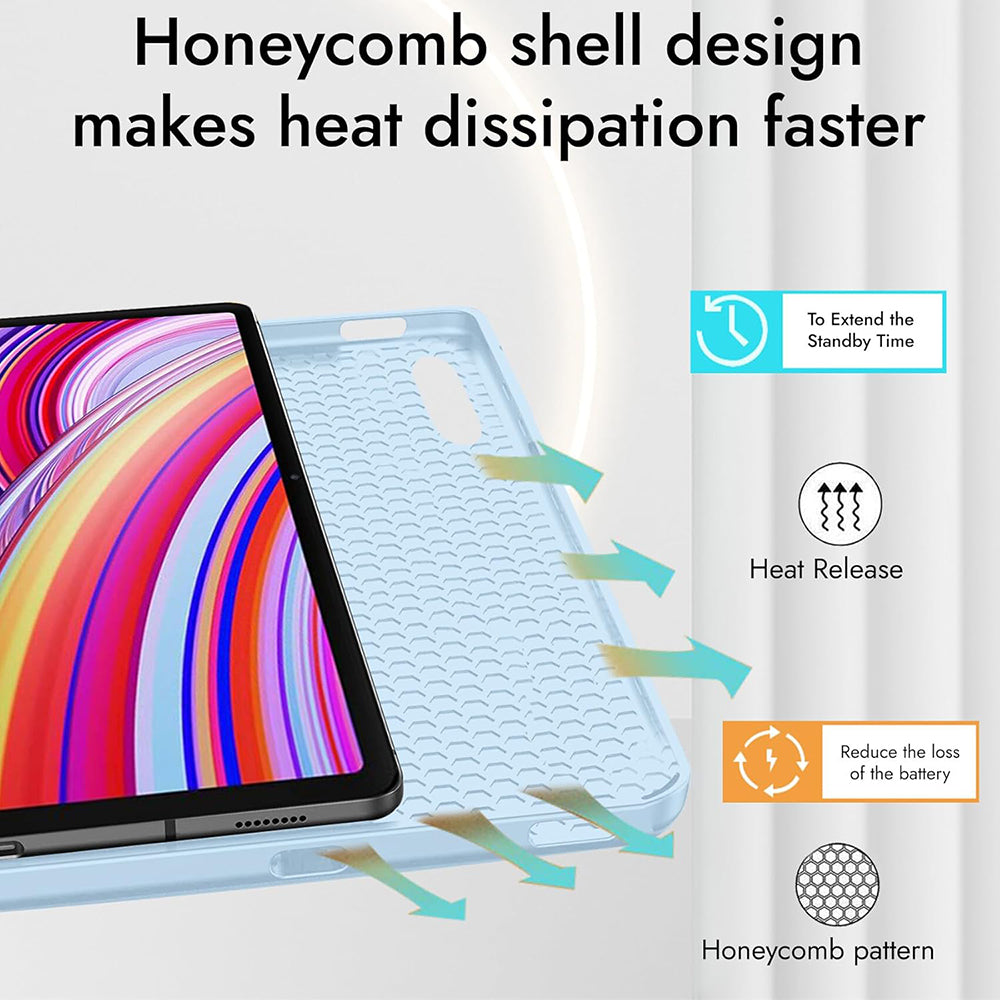 Case for Xiaomi Redmi Pad 2 Pro, Techsuit, Flex Trifold, Matcha Green