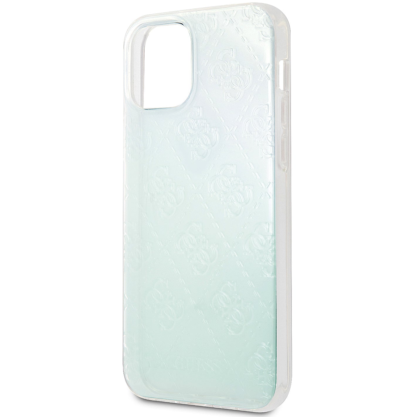 Case for Apple iPhone 12 mini, Guess, 3D Raised Iridescent, Transparent GUHCP12S3D4GIRBL