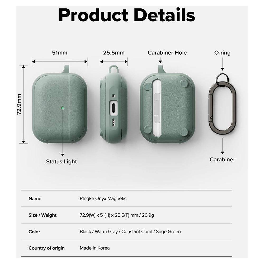 Ringke Onyx Case for Apple AirPods 3, Green