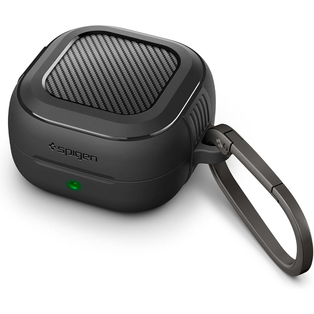 Spigen Rugged Armor Case for Samsung Galaxy Buds4 / Buds4 Pro, Matte Black ACS11200