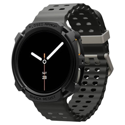 Spigen Rugged Armor Case for Samsung Galaxy Watch8 40mm, Black ACS10004