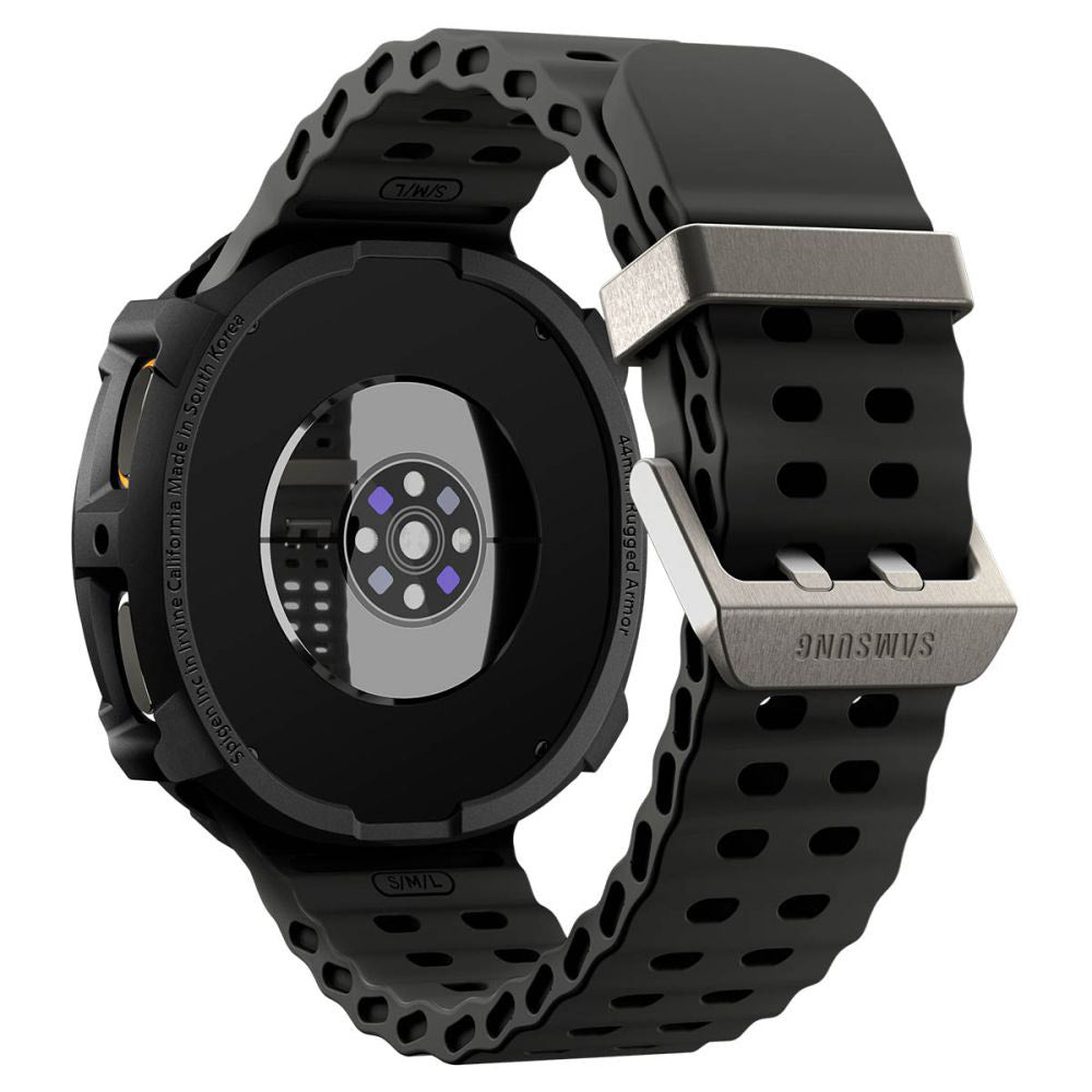 Spigen Rugged Armor Case for Samsung Galaxy Watch8 44mm, Matte Black ACS10006