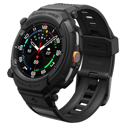 Spigen Rugged Armor Pro Case for Samsung Galaxy Watch8 Classic, Matte Black ACS10013