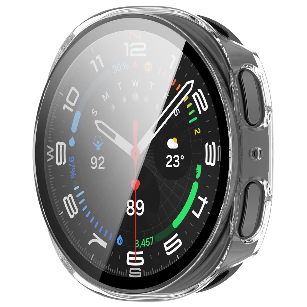 Tech-Protect Defense Case for Samsung Galaxy Watch9 / Watch8 40mm, Set of 2, Black / Transparent