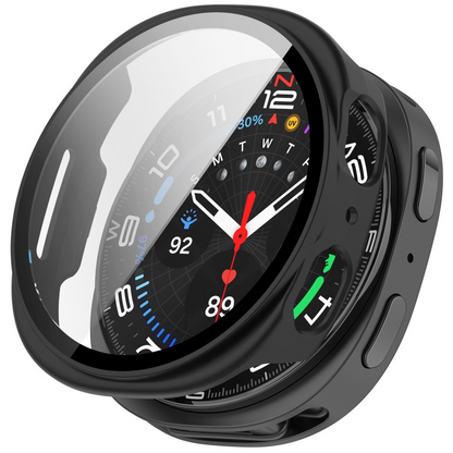 Tech-Protect Defense Case for Samsung Galaxy Watch9 / Watch8 40mm, Set of 2, Black / Transparent